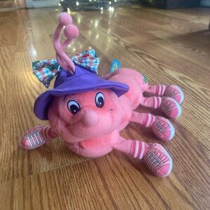 Vintage 1984 Lots-A-Lots-A-Leggs Caterpillar Plush Pink Sneakers RARE!! CLEAN!!!